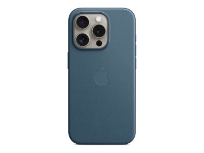 Apple iPhone 15 Pro FineWoven Case with MagSafe - Pacific Blue, Apple, iPhone 15 Pro FineWoven Case with MagSafe, Case with MagSafe, iPhone 15 Pro, FineWoven, Pacific Blue