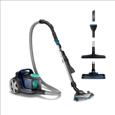 Vacuum cleaner, PowerPro Active FC9556/09, Bagless, Power 900 W, Dust capacity 1.5 L, Blue