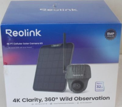Reolink Go Series G450 4K 4G LET Hunting Camera with Solar Panel, Camouflage, Reolink, Hunting Camera with Solar Panel, Go Series G450, 24 month(s), PTZ, 8 MP, Fixed, Micro SD, Max. 128 GB