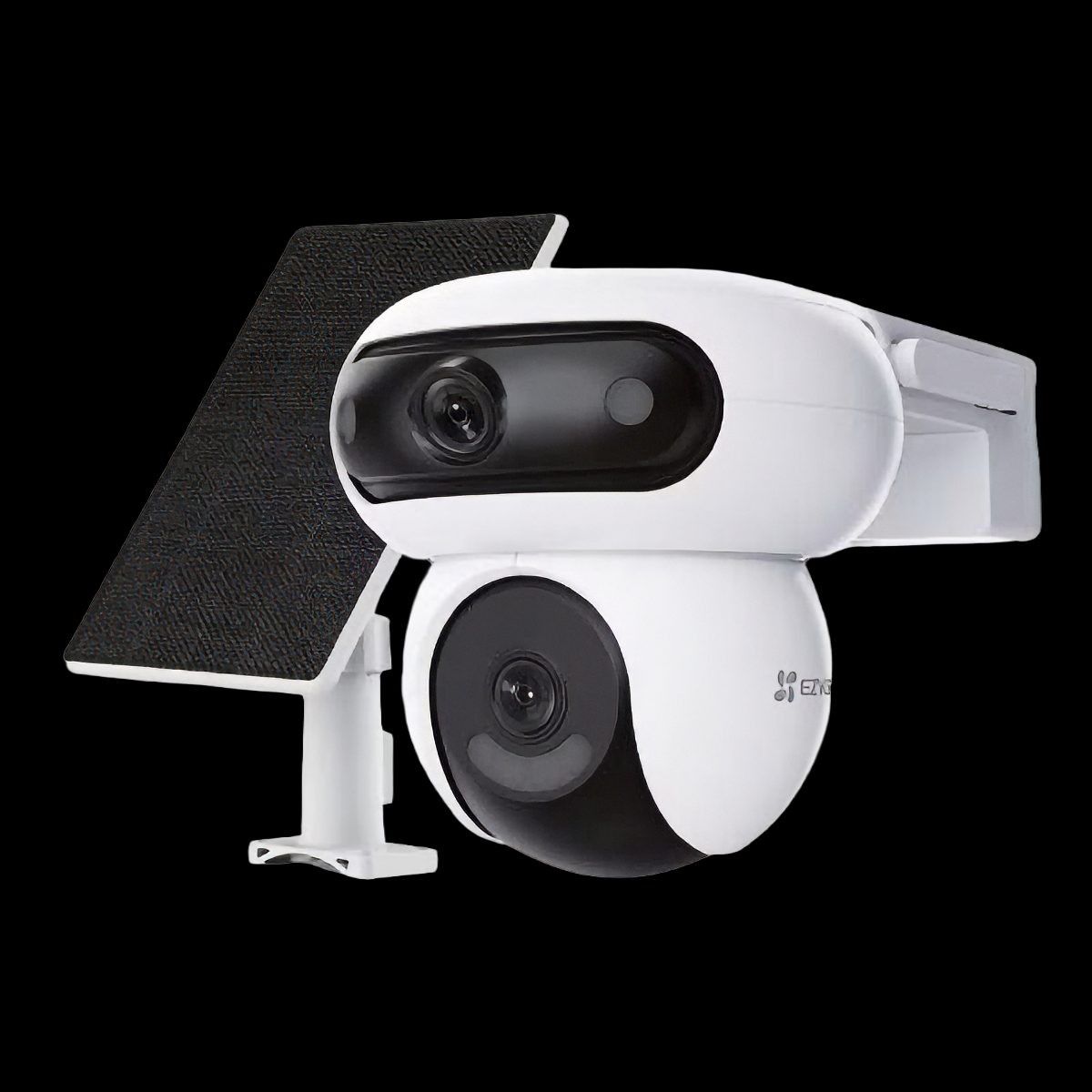 EZVIZ Battery-Powered PT IP Camera with Solar Panel Kit, CS-HB90x/SP, 4+4 MP, 2.8mm/6mm, IP65, H.264/H.265, Micro SD, Max. 512 GB