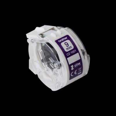 CZ-1001, White, Full colour continuous label roll, 5 m, 0.9 cm