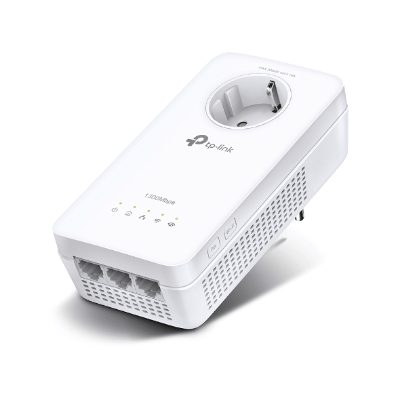 AV1300 Gigabit Passthrough Powerline AC1200 Wi-Fi Extender, TL-WPA8631P, 1300 Mbit/s, Ethernet LAN (RJ-45) ports 3, No Wi-Fi, Extra socket