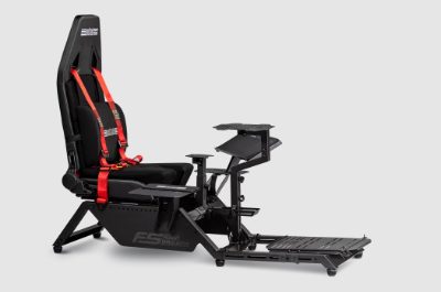 Flight Simulator Cockpit, Black and Red