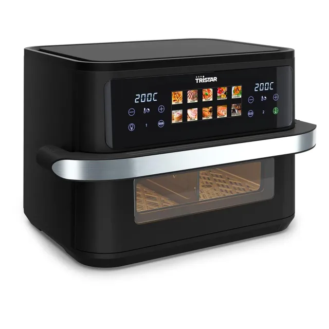 Tristar Dualzone Flex Airfryer | FR-9078 | Power 2800 W | Capacity 10 L | Hot air technology | Black