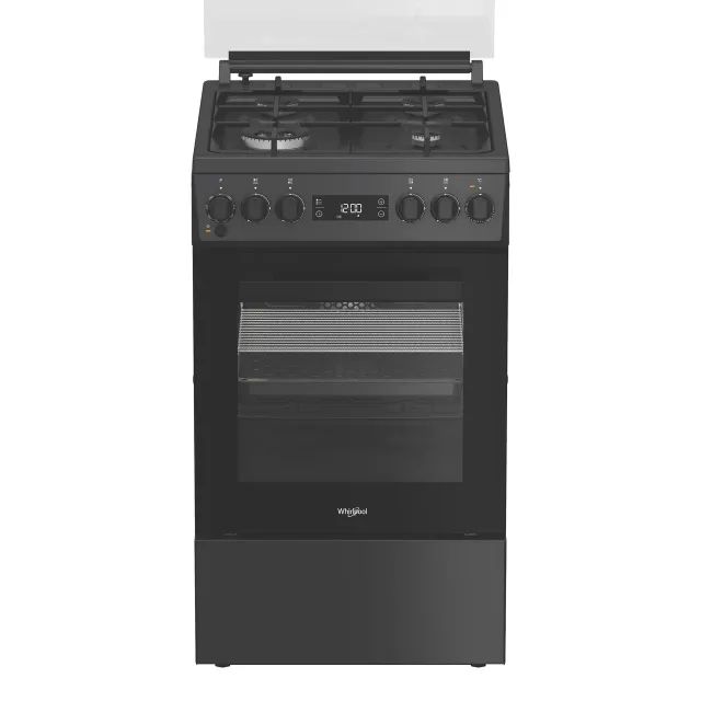 Whirlpool Cooker | W5G8LMSWTA | Hob type Gas | Oven type Electric | Anthracite | Width 50 cm | Depth 60 cm | 60 L