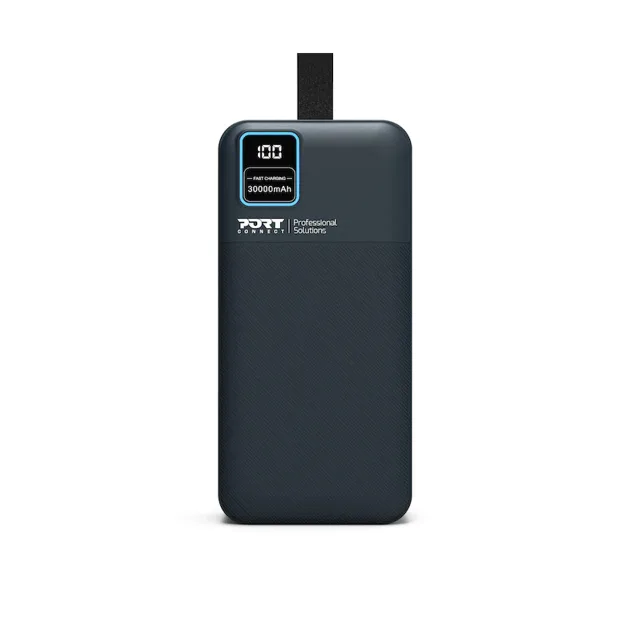 PORT CONNECT External USB-C battery integrated lamp | 30000 mAh | Blue