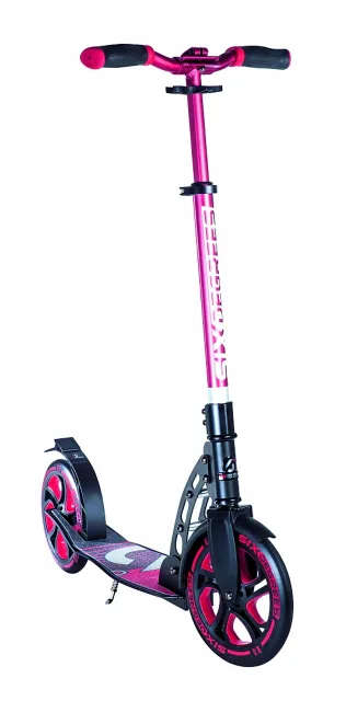 Six Degrees Scooter skrejritenis 230 mm un 215 mm, sarkans