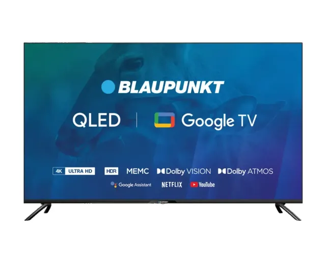 Blaupunkt | QLED TV | 50QBG6000S | 50 | Smart TV | Google TV | UHD | Black