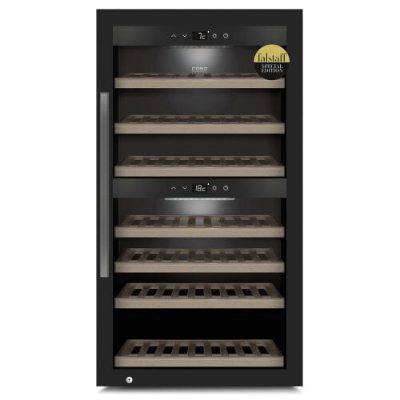 Smart Wine Cooler, WineExclusive 66, Energy efficiency class G, Showcase, Free standing, Bottles capacity bottles, Cooling type Compressor technology, Black