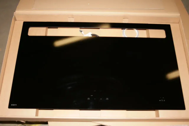SALE OUT. | Novy | 1821 | Induction hob with built-in hood | 88 cm | Number of burners/cooking zones 4 | Yes | Black | Slider control with white LEDs. | USED, REFURBISHED, SCRATCHED