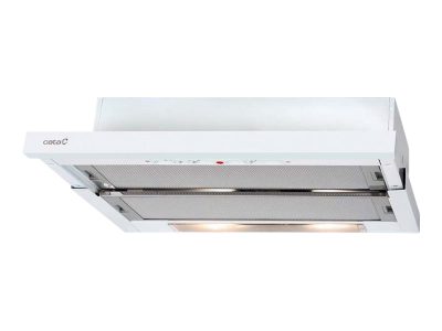 CATA Hood, CAMPANA TF-5260 WH /L, Telescopic, Energy efficiency class D, Width 60 cm, 325 m³/h, Slider, LED, White