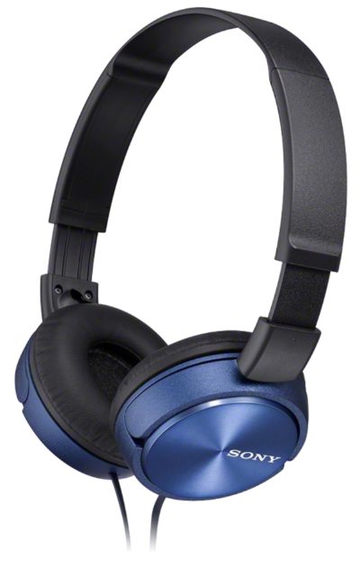 Foldable Headphones, MDR-ZX310, Headband/On-Ear, Blue