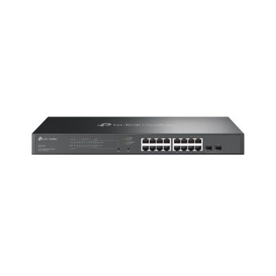 SG2218P, JetStream 18-Port Gigabit Smart Switch with 16-Port PoE+, Rack-mountable, Managed
