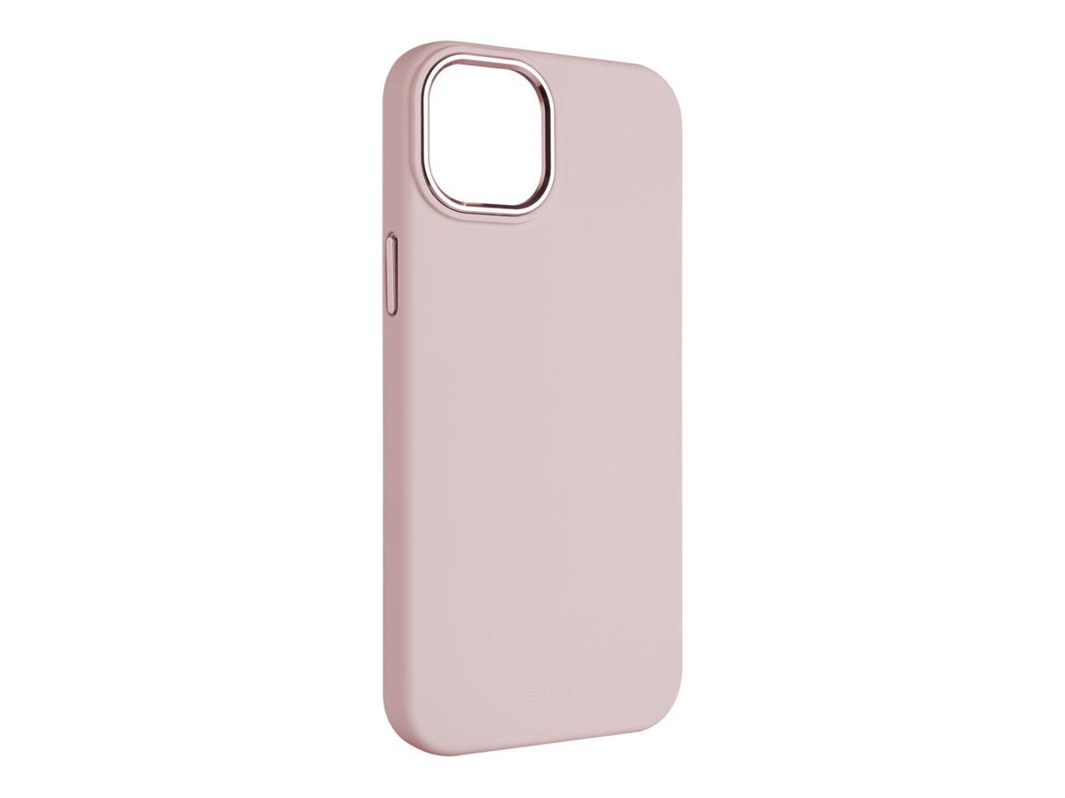 MagFlow, Back cover, Apple, iPhone 15 Plus, Liquid silicon, Pink