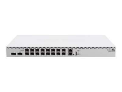 Cloud Router Switch with RouterOS L5 license, 518-16XS-2XQ-RM, Rackmountable, SFP ports quantity 16x of 25G SFP28 ports; 2x of 25G SFP28 ports, Power supply type Internal