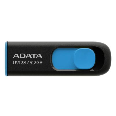 USB Flash Drive, UV128, 512 GB, USB Type-A, Black/Blue