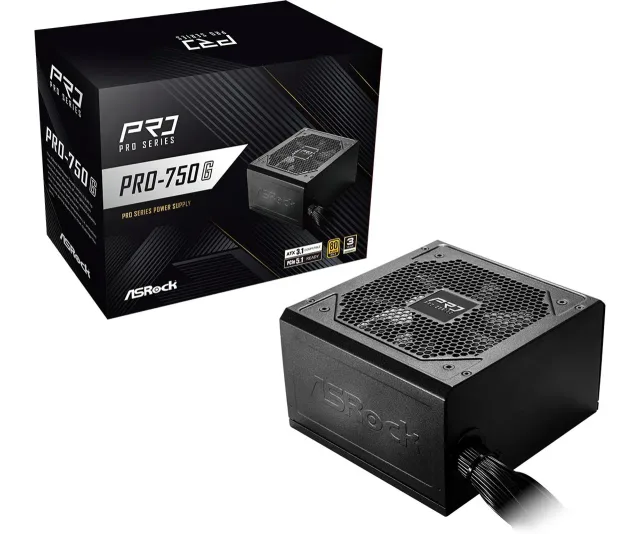 Power Supply|ASROCK|ATX|PC|100 - 240 V|750 W|PRO-750G