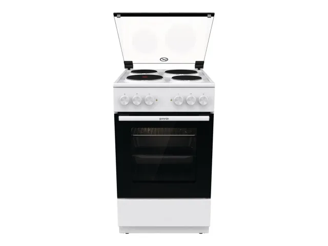 Gorenje Cooker | GE5A21WH | Hob type Electric | Oven type Electric | White | Width 50 cm | Grilling | Depth 59.4 cm | 68 L